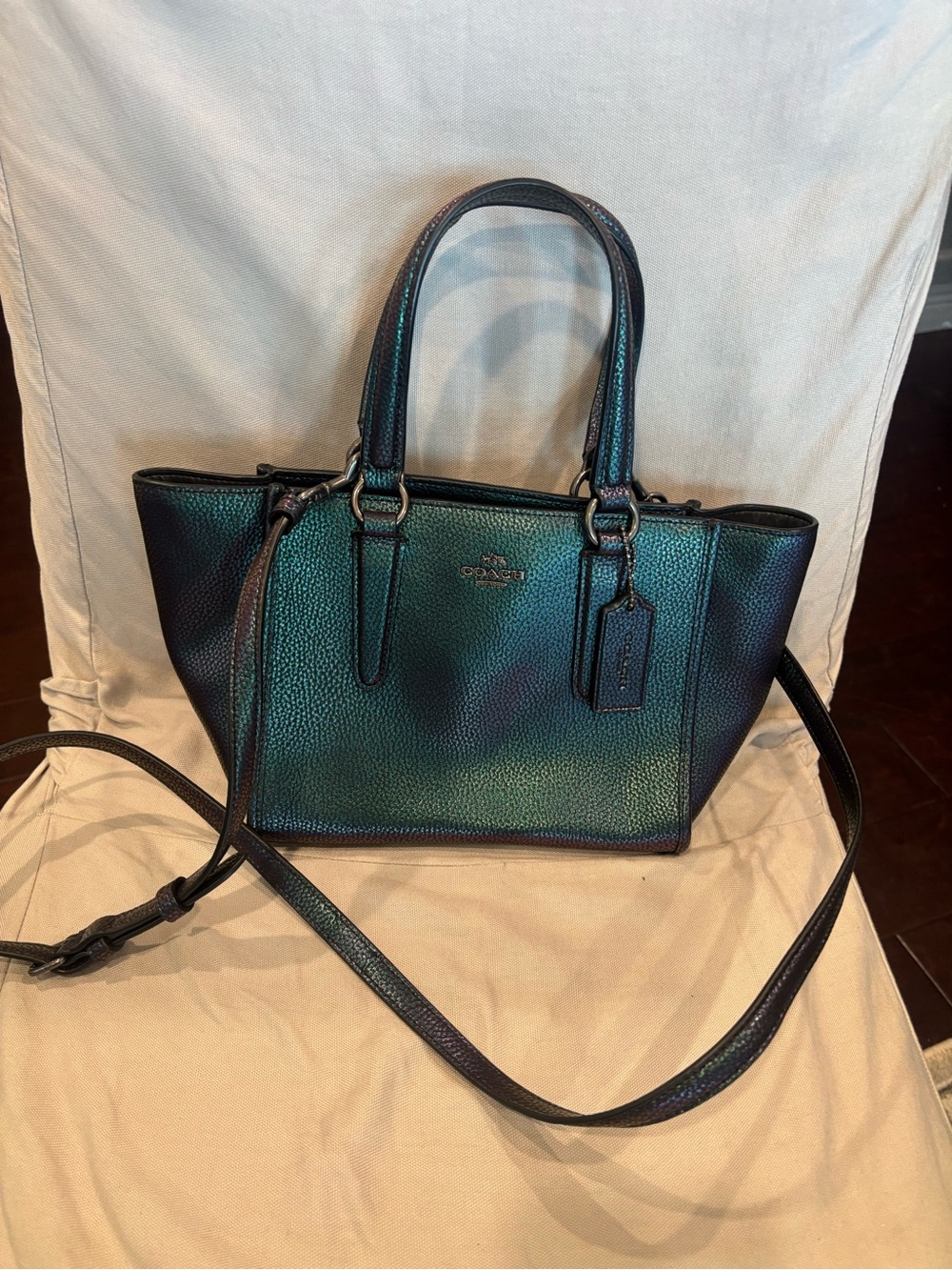 Coach holographic crossbody